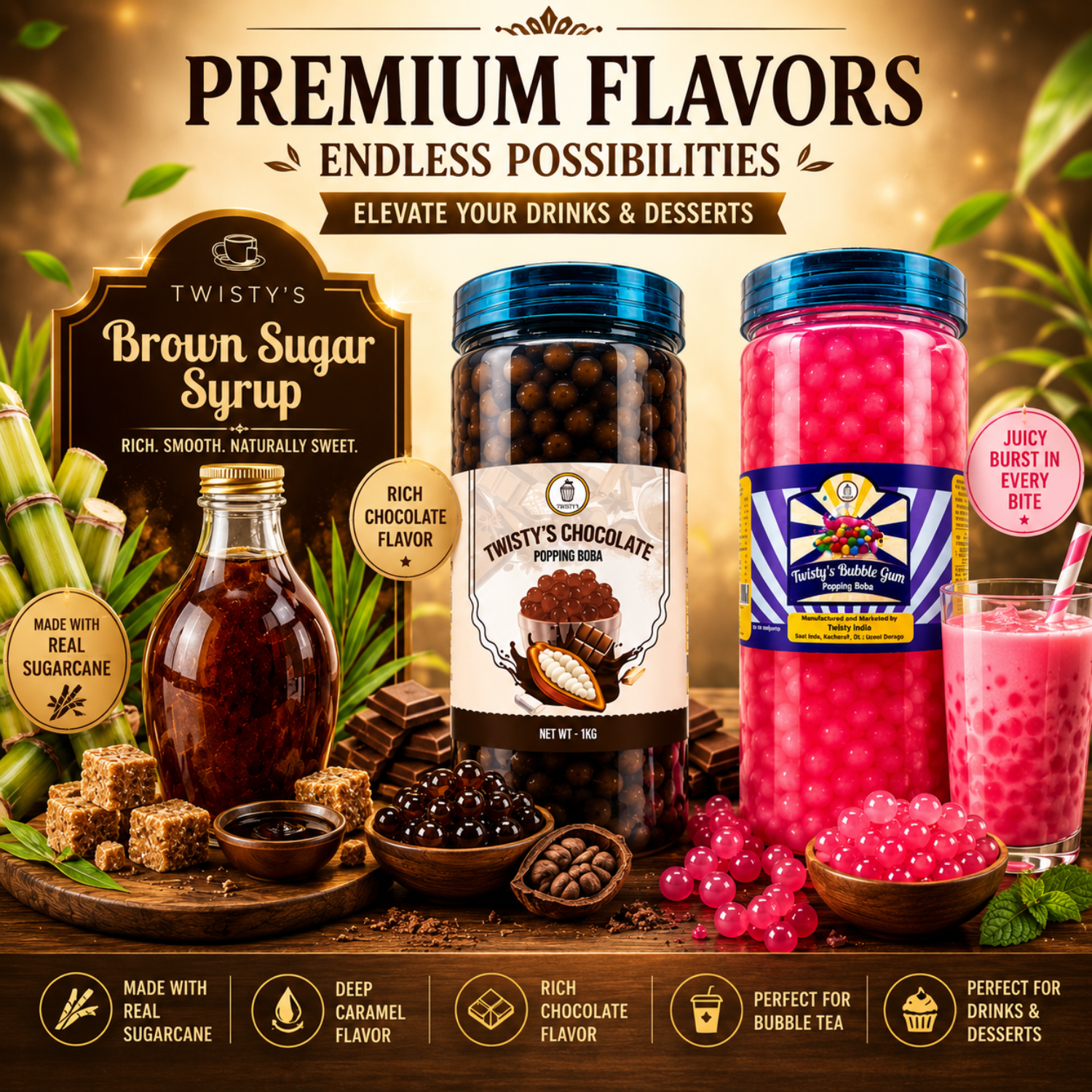 Chocolate Mini Boba Kit