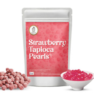 Twisty Strawberry Tapioca Pearls for Bubble Tea – Fruity Boba Pearls (1Kg)
